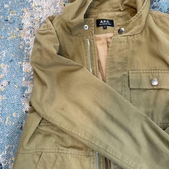 APC Tan Hooded Jacket - Picture 4 of 6